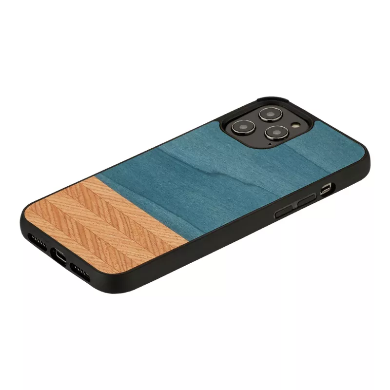 Custodia per cellulare man and wood per iPhone 12 Pro Max denim nero