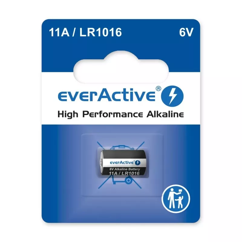 Batteria per chiave auto everActive 11A LR1016 MN11 6V alcalina, a bottone 10,3×16 mm, 1 pz.