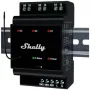 Relè intelligente Shelly Wave PRO 3 — nero, custodia in plastica, 110–240 V AC, 50–60 Hz, 0,3 W, 53×59×96 mm