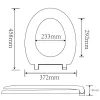 Sedile WC Beldray LA030252UFFEU7 — antibatterico, design facile da pulire