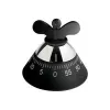 Timer da cucina Alessi A09 B nero 120mm x 120mm x 90mm