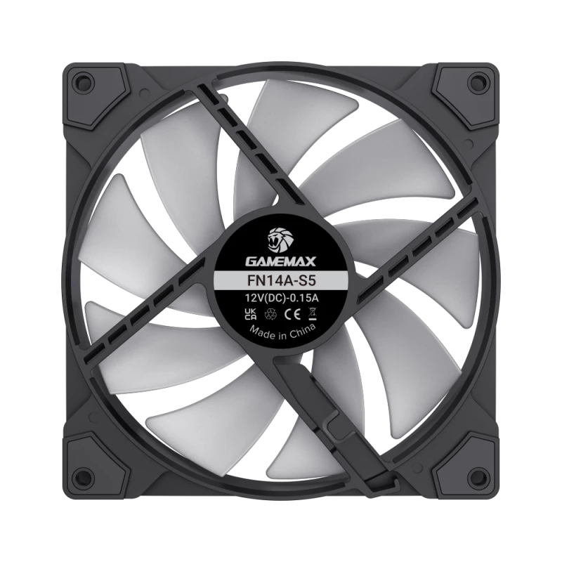 Gamemax | Ventola per case | FN14A-S5 | Nero