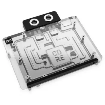 Backplate Alphacool 10260 alluminio cromo rame nero 154 mm