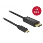 DeLOCK 85256 Adattatore cavo video 2 m USB Type-C DisplayPort nero
