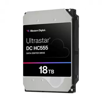 WD Ultrastar DC HC555 - disco rigido - data center - 18TB - interno - 3,5 (8,9 cm) - SAS 12Gb/s - 7200 rpm - buffer: 512MB (0B47747)
