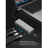 Adattatore TB USB-C 7v1 USB 3.0, 2xUSB 2.0, HDMI, PD, SD/TF