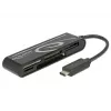 DeLOCK USB2.0 Card Reader connettore maschio USB Type-C 5 slot - lettore di schede - all-in-one (multi-formato) - USB-C (91739)