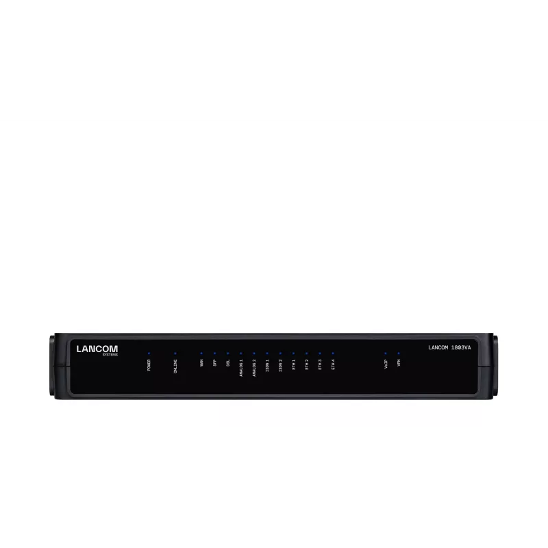 Router LANCOM 1803VA nero 1 ventola SNMP Ethernet 10 100 1000 Mbit/s