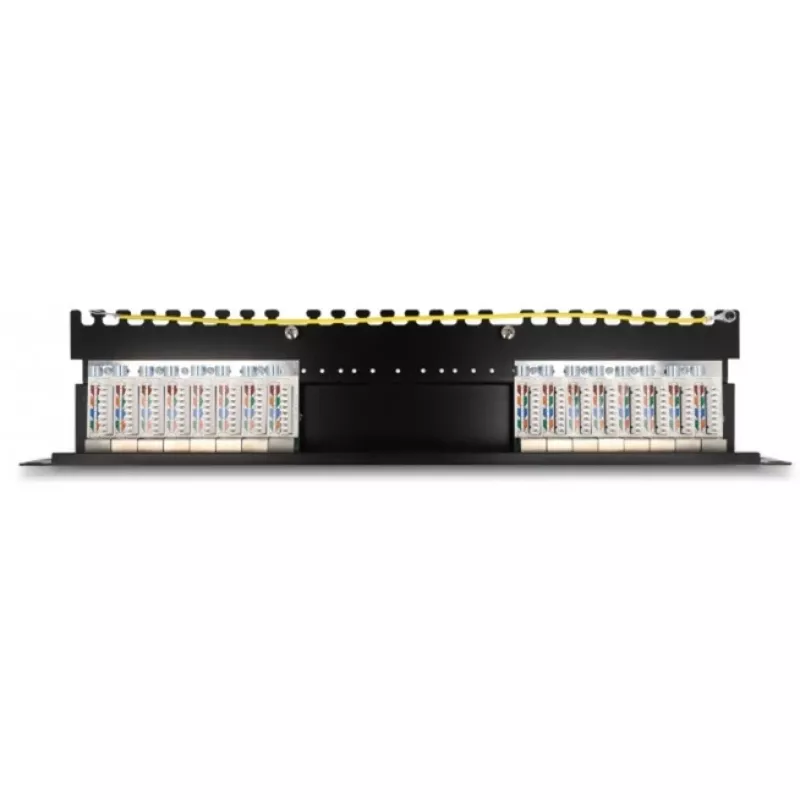 Patch panel DeLOCK 66876 1U Cat6a nero metallo