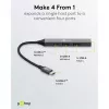 Hub USB Goobay Slim a 4 porte, USB-C™ a USB-C™/USB-A, USB 3.2 (74459)
