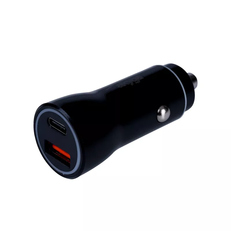 Caricabatterie auto 12/24V Akyga AK-CH-16 36W USB-A + USB-C PD Quick Charge 3.0 5-12V / 1,5-3A nero