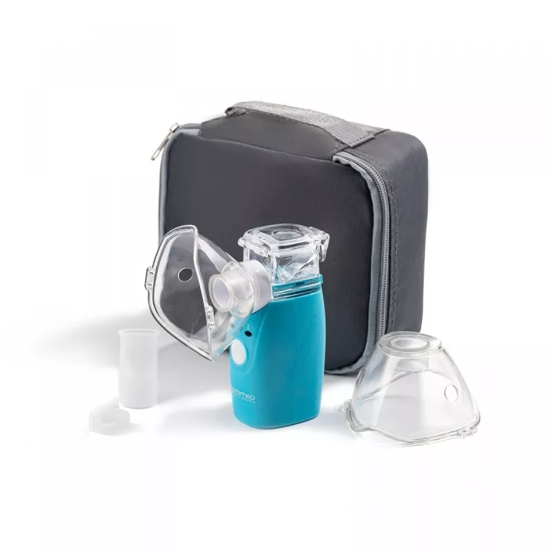 Inalatore a vapore HI-TECH MEDICAL ORO-MESH a batteria blu bianco