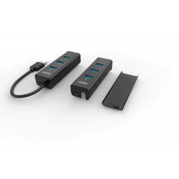 UNITEK Y-3089 hub interfaccia USB 3.2 Gen 1 (3.1 Gen 1) Type-A 5000 Mbit/s nero