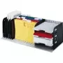 styro 282-03407.98 - 1 cassetto - polistirene - nero - grigio - 723 mm - 304 mm - 248 mm