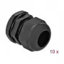 Pressacavo DeLOCK 60224 nero plastica 10 pz.