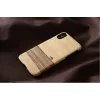 Cover protettiva MAN&WOOD per iPhone X/XS – Terra nero, retro protettivo