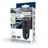 Gembird TA-UC-C2PD40-CAR-01 alimentatore nero