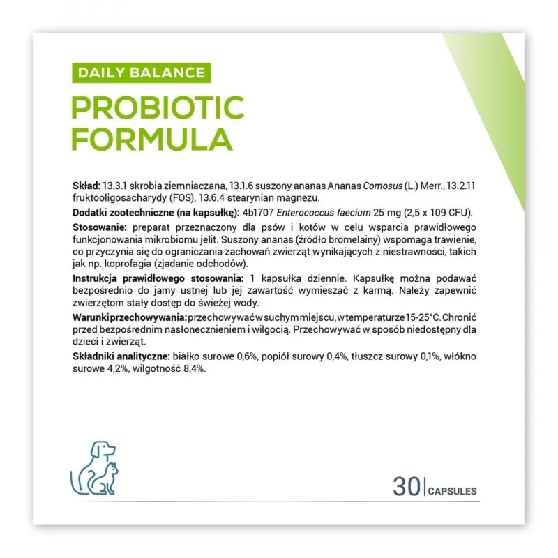 VETEXPERT Formula probiotica - probiotico per cani e gatti - 30 pz.