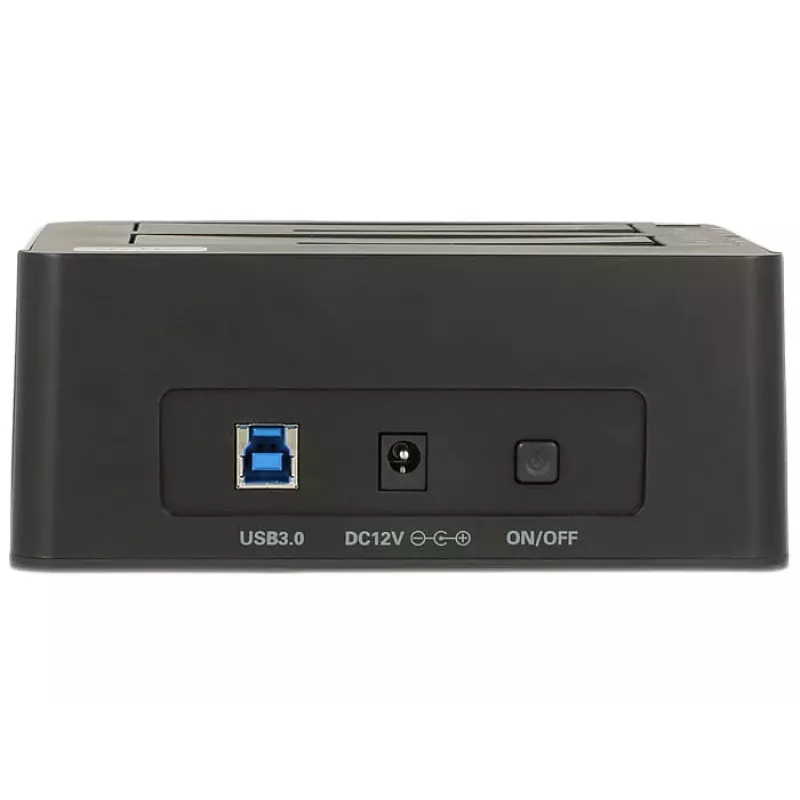 Delock docking station USB 3.0 dual per 2x SATA HDD / SSD con funzione di clonazione