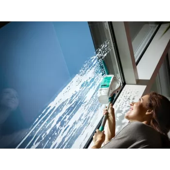 Leifheit puliscivetri Window Vacuum Glass Cleaner Dry&Clean con manico e spazzola 51003