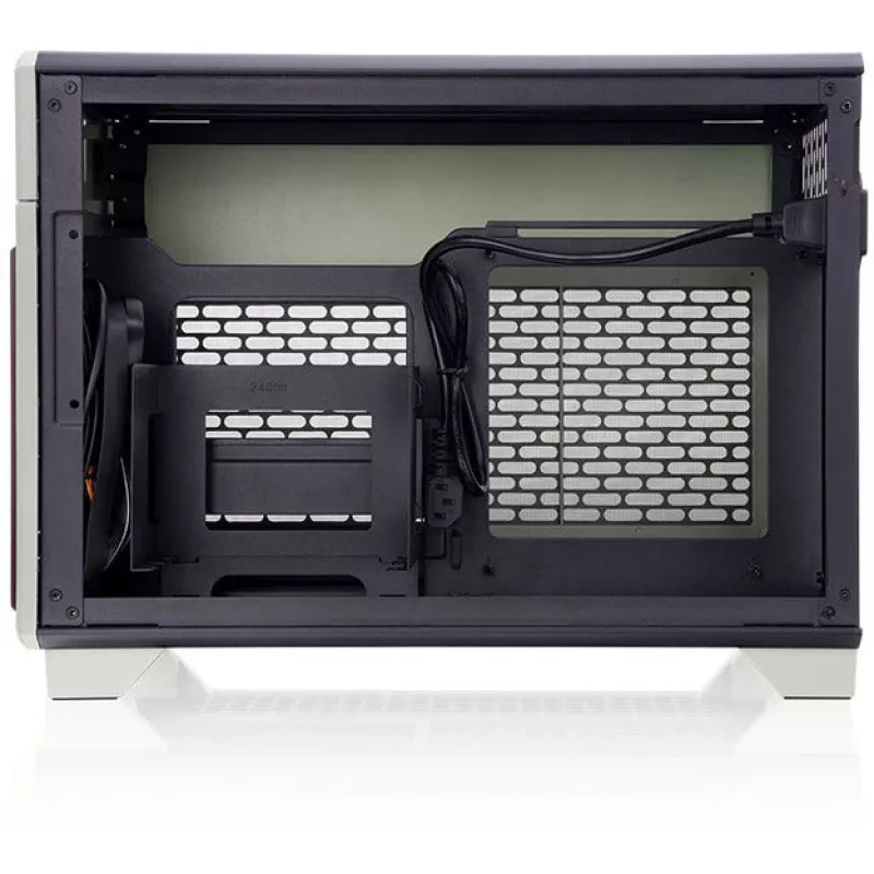 Case mini THERMALTAKE TR100 WS verde matcha, design compatto, supporto per mini-ITX/microATX