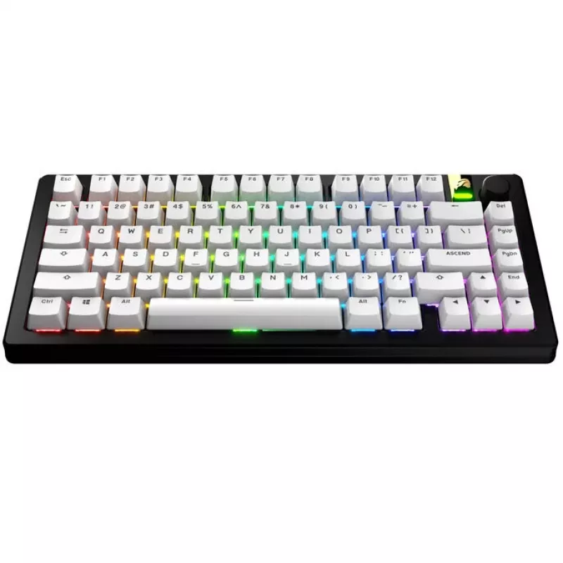Keycap GLORIOUS GPBT Basics PBT Dye-Sub Classic Bianco Layout ANSI