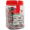 Tassello fischer DUOPOWER 10x50 BigBox grigio chiaro/rosso 210 pezzi richiudibile (570550)