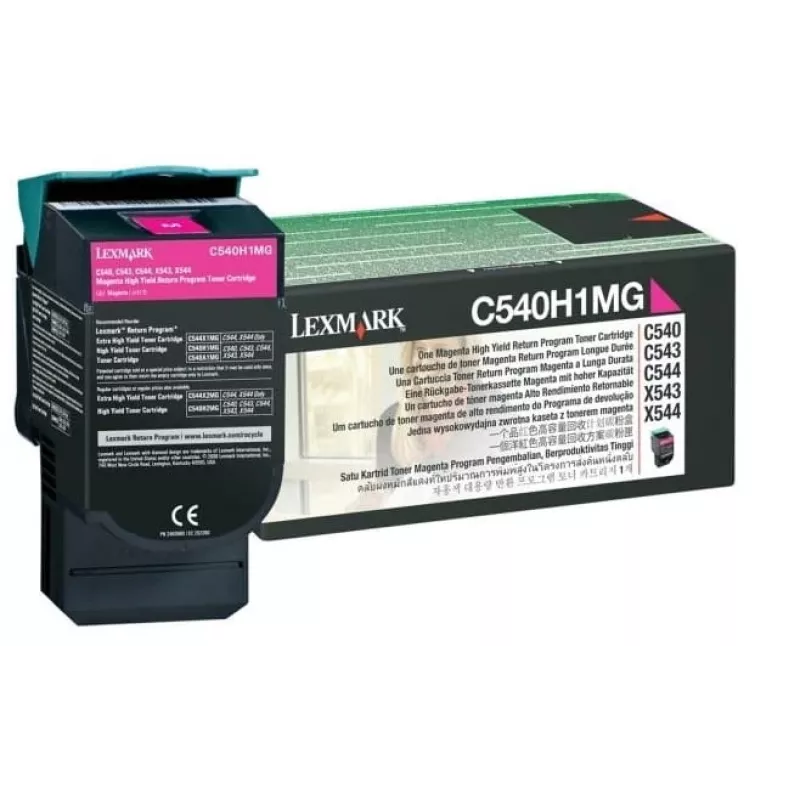 Lexmark C540H1MG - toner magenta - per C540, C543, C544, C546, X543, X544, X546, X548
