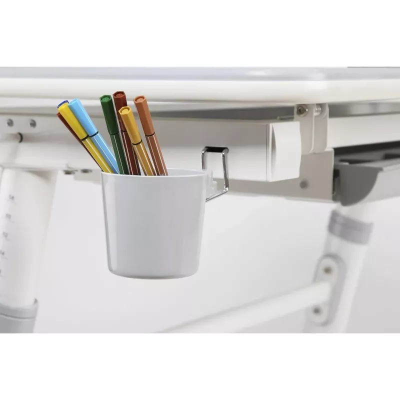 Ergo Office Scrivania ergonomica per bambini regolabile in altezza, grigia, max 100 kg, ER-417 2cz