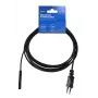 Savio - Cavo di alimentazione 2 poli M 3 m CL-105 nero - cavo (CL-105)
