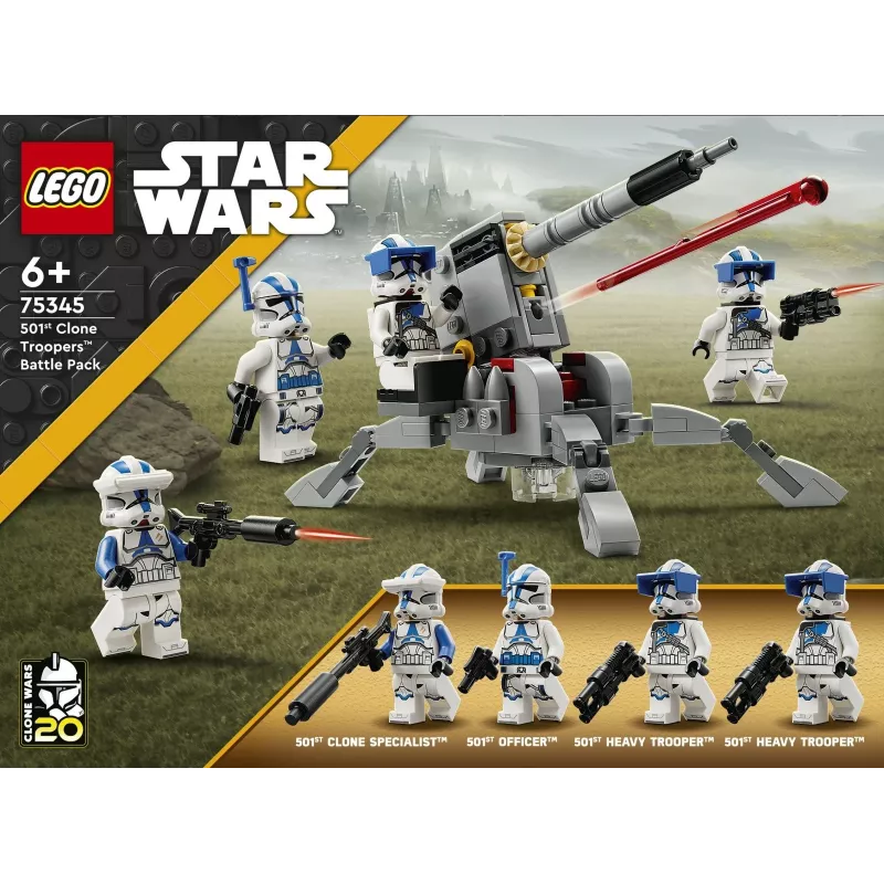 LEGO 75345 Star Wars 501st Clone Troopers Battle Pack set giocattolo da costruire
