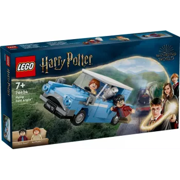 LEGO Harry Potter Ford Anglia volante auto giocattolo per bambini dai 7 anni, ragazzi e ragazze, modello da costruire con minifigure Ron Weasley e Hedwig