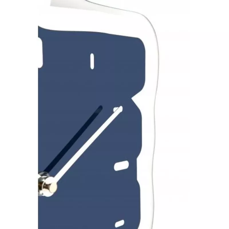 NeXtime orologio da parete 3072bl Thumbs up, 40,5x41,5 cm, da parete, blu/argento