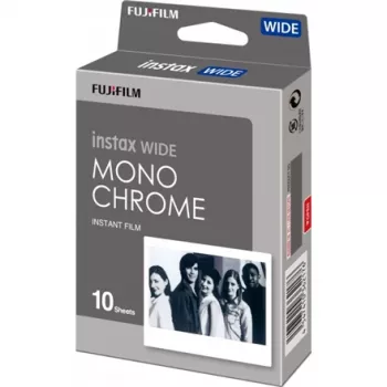 Fujifilm Instax Wide Monochrome WW 1 – pellicola istantanea bianco e nero – instax mini – 10 scatti (16564101)