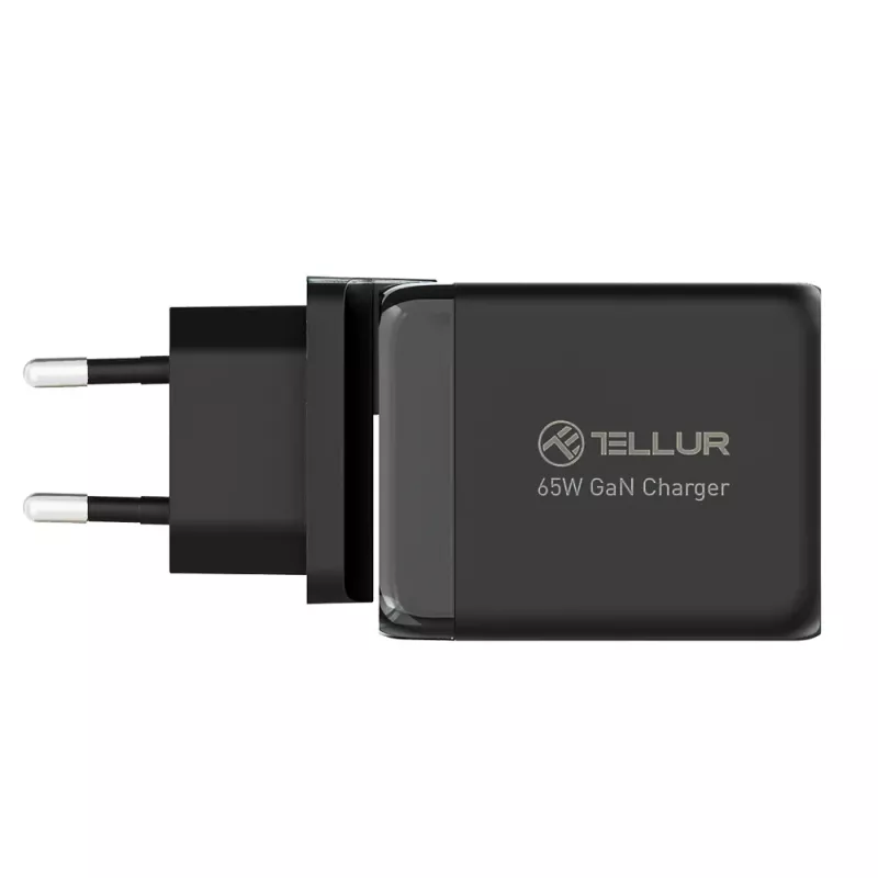 Caricabatterie da parete Tellur TLL151451 65W, 3 porte (2x USB-C, 1x USB-A)