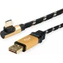 Cavo USB ROLINE 11.02.9062 3 m USB 2.0 USB A USB C nero - oro (11.02.9062)