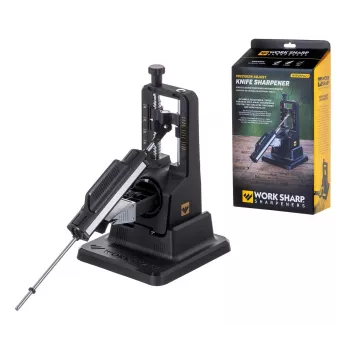 Affilacoltelli Work Sharp Precision Adjust 09DX164 angolo regolabile con acciaino in ceramica, piastre diamantate, nero, 243,8×165,1×143,3 mm