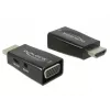 Adattatore DeLOCK 65901 HDMI A su VGA & 3,5 mm audio nero