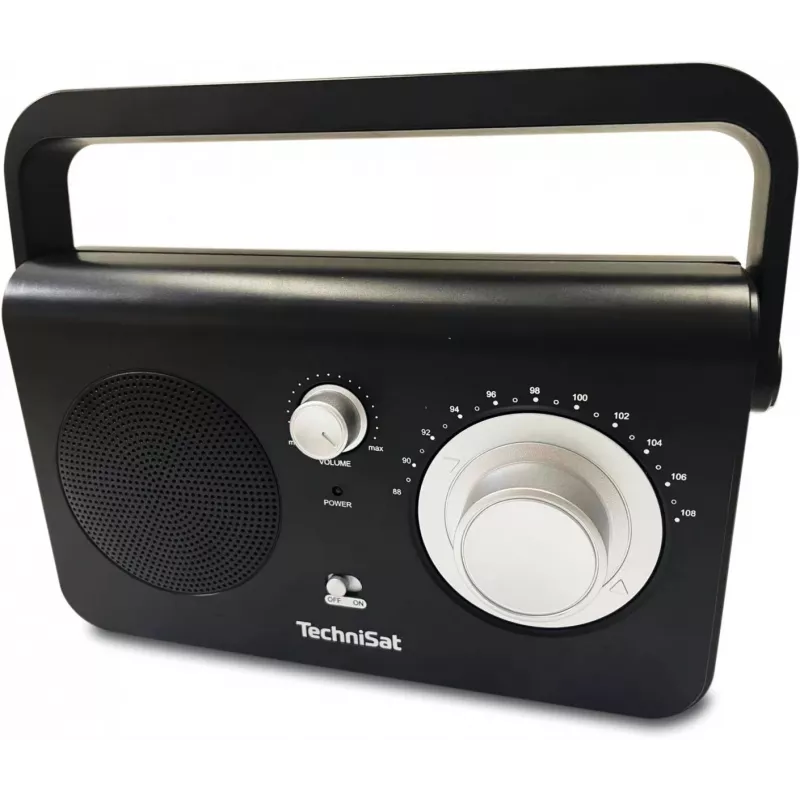 Radio portatile TECHNISAT CLASSIC 100 — analogica FM, 1 W RMS, 3,5 mm, bianco