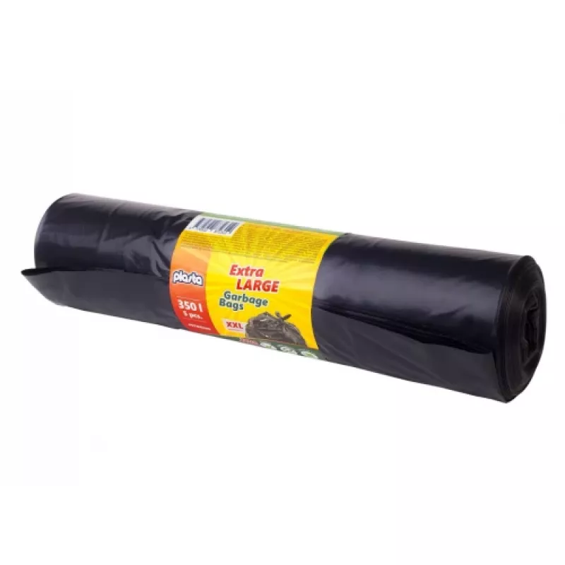 Sacchi per rifiuti, 350L/5 pz., 60 μm, nero