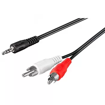 Cavo audio 3,5 mm > stereo cinch (nero, 1,5 metri)