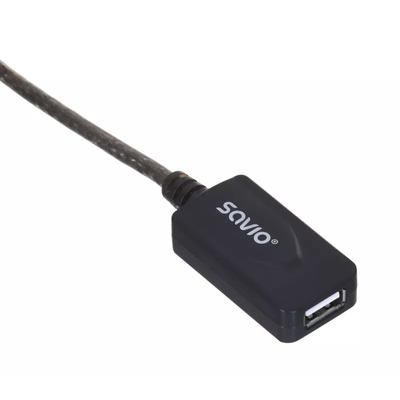 Prolunga USB attiva SAVIO CL-130 10 m USB 2.0 A maschio-femmina, 5 V, nero
