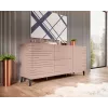 Cassettiera cama meble Cama Nova 155 × 40 × 72 cm, rosa opaco, struttura in MDF