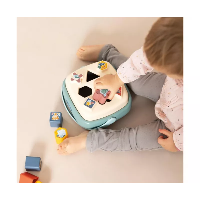 Cestino incastra forme SMOBY 7600140323 con forme colorate giocattolo educativo per bambini piccoli