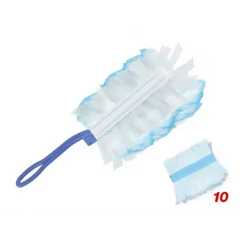 Set piumino per la polvere Beper C203PUL004 con 10 ricariche — set piumino a mano, teste in microfibra sostituibili