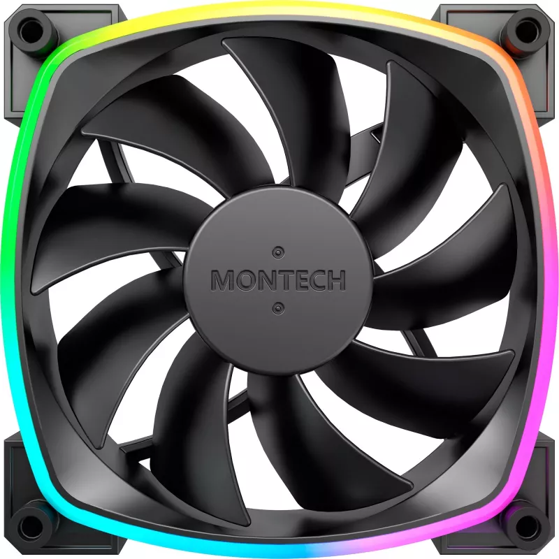 Ventole per case MONTECH AX120 120mm ARGB confezione da 3 - nero