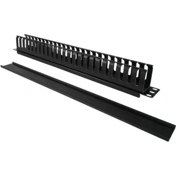 Organizer da parete per cavi Alantec PK008 1U nero metallo/plastica
