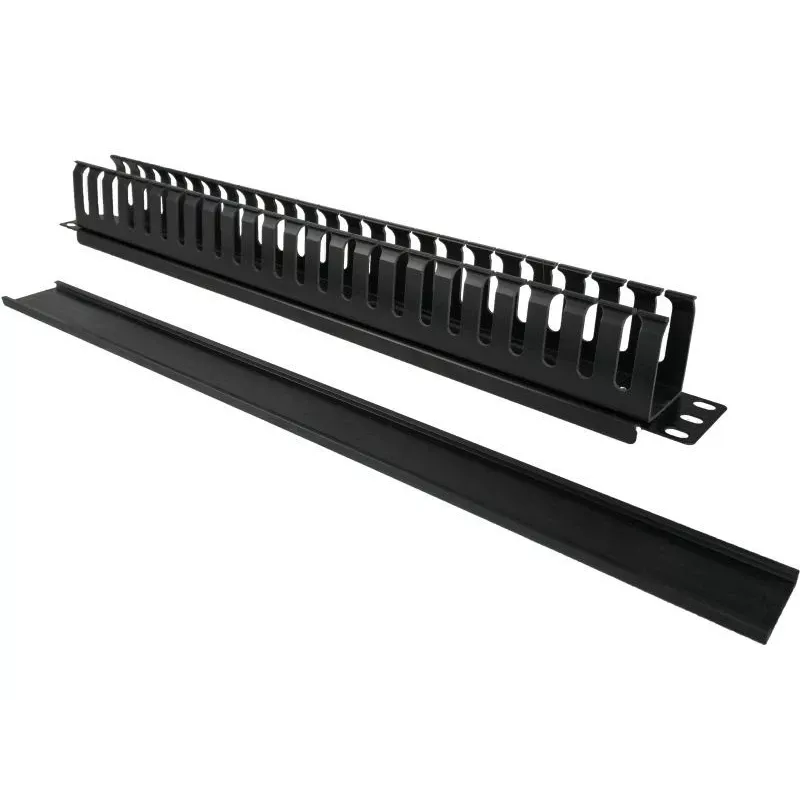Organizer da parete per cavi Alantec PK008 1U nero metallo/plastica