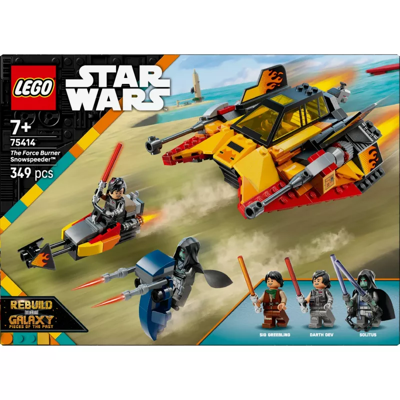 Set veicolo da neve LEGO Star Wars Flame Speeder 75414 – 349 pezzi, 3 minifigure, età 7+