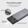 Case per SSD Unitek S1206A per 2 unità M.2 NVMe PCIe Gen3 x4, USB 3.2 Gen 2 (10 Gbit/s), alluminio, USB-C, incluso alimentatore